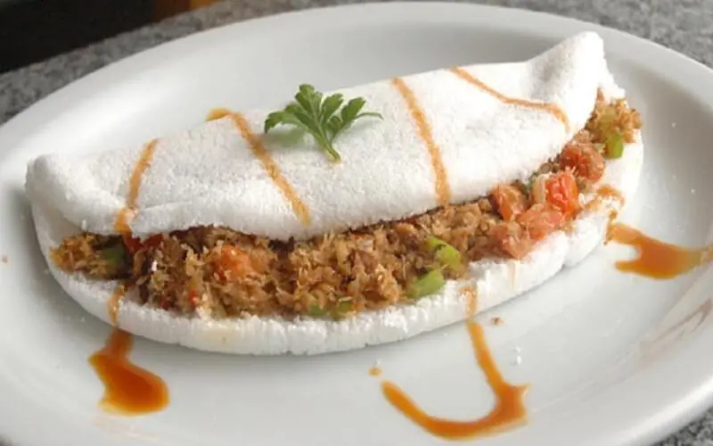 Onde comer em João Pessoa a gastronomia paraibana - Tapioca recheada de carne seca